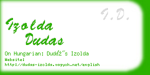 izolda dudas business card